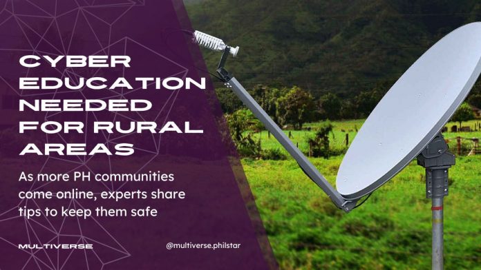 Cybersecurity education needed as rural Philippine community getting connected to the internet.