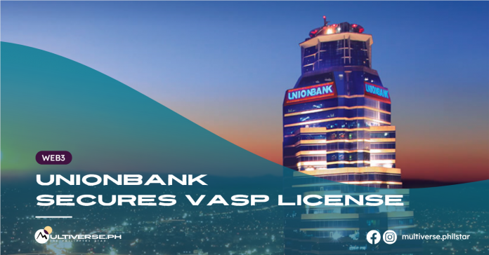 UnionBank secures VASP license